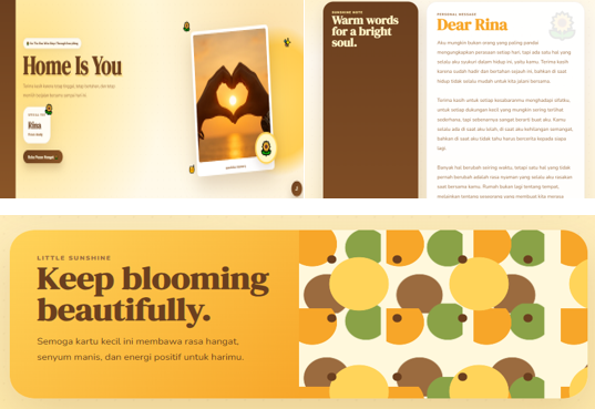 Greeting Sunflower